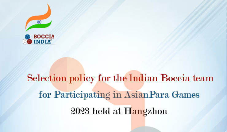 Boccia India – Selection Trials for APG 2023